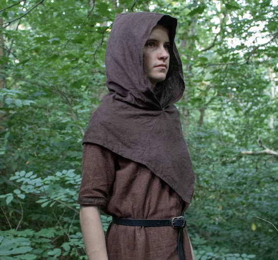 By The Sword, Inc. - Medieval Hooded Cloak - Green Twill