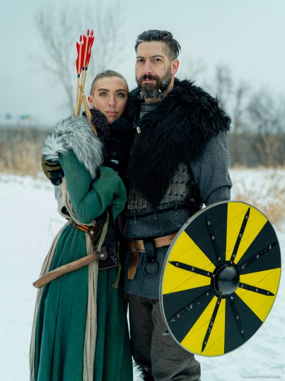 Manteau fourrure viking new arrivals