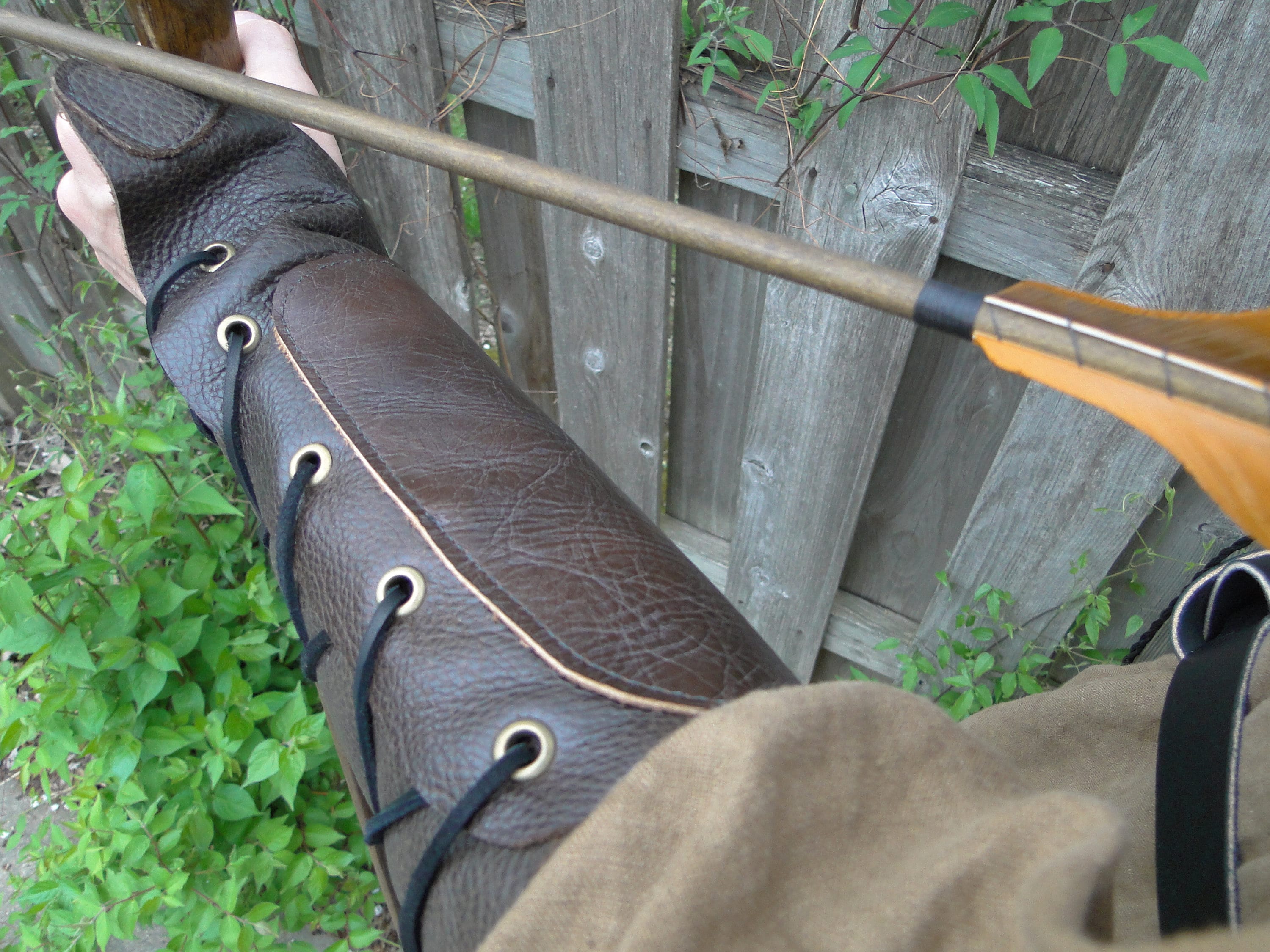 Both-Hand Combination Arm Sleeve Full Length Leather Hand Cross Arm Guard Both-Hand Combination Arm Sleeve Full Length Leather Hand Cross Arm Guard