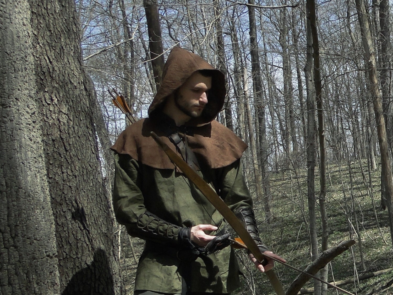 Archer Costume Set Deluxe 8 Piece Set Mens Large One Size