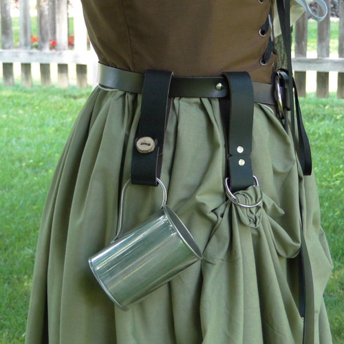 Leather Mug Strap Medieval Renaissance Black or Brown /F/ Etsy