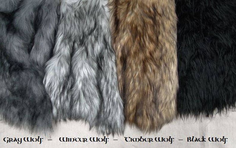 Viking Fur Leggings / Boot Covers, Leg Warmers, Pair Medieval, Renaissance Fair Costume Accessory, Faux Fur LEGGINGS /P/ AB image 5