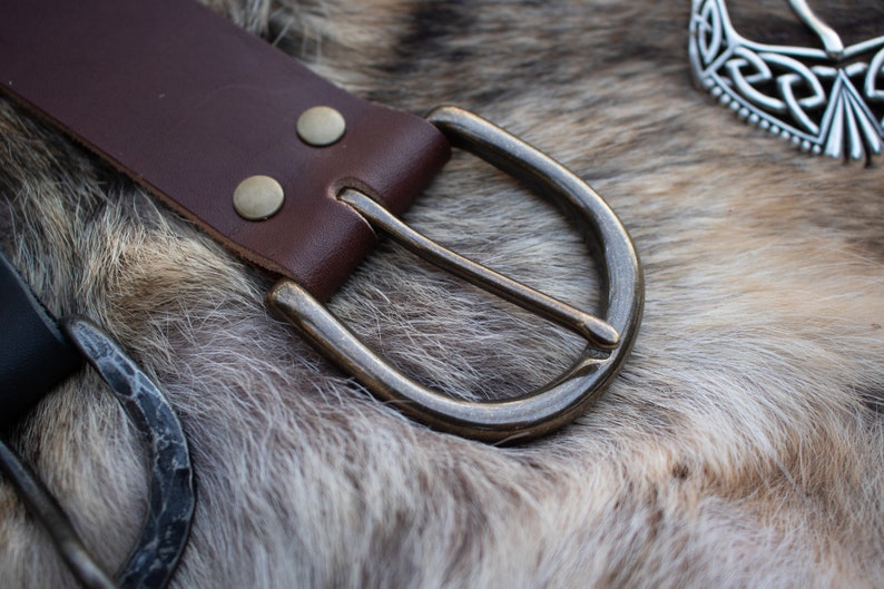 Medieval Leather Belts Celtic Knot Viking Custom Etsy