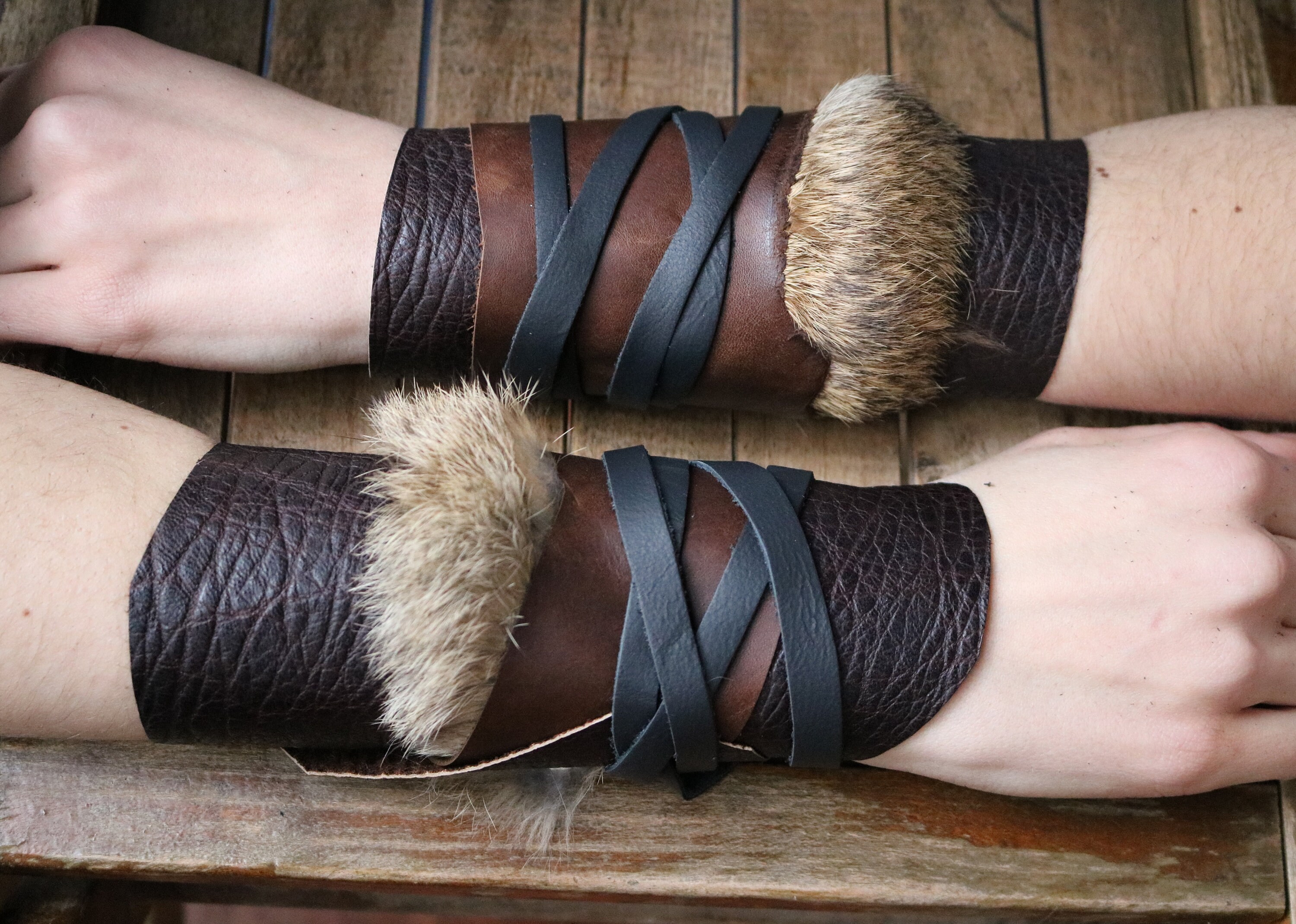 leather-cuffs-warrior-viking-tribal-larp-costume-cosplay-pair-16e