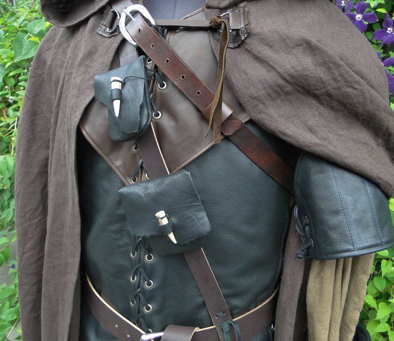 Ranger Outfit Set Complete Medieval Archer Costume Custom image 9.