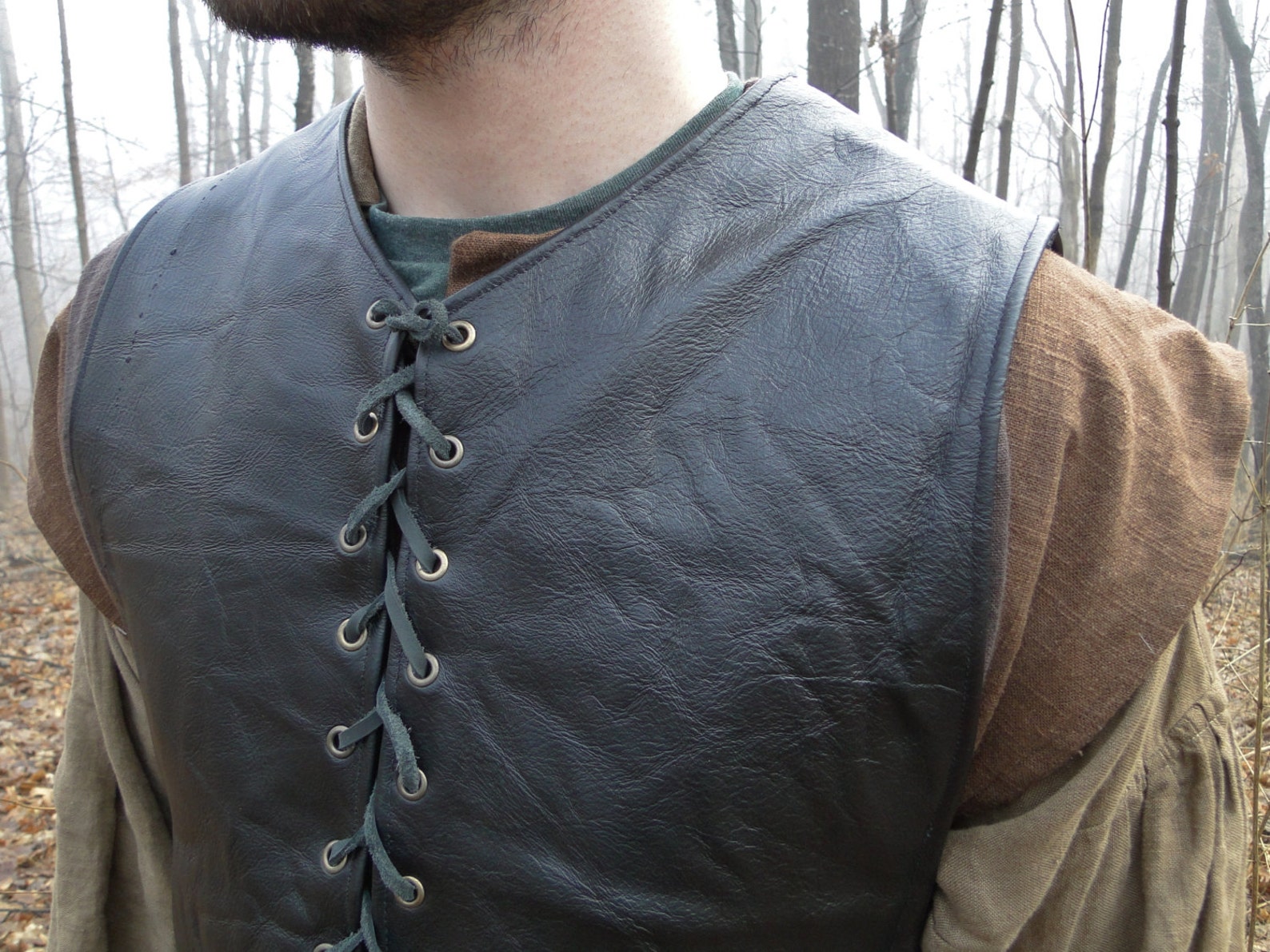 Custom Medieval Leather Tunic / Shirt Ranger Style Etsy