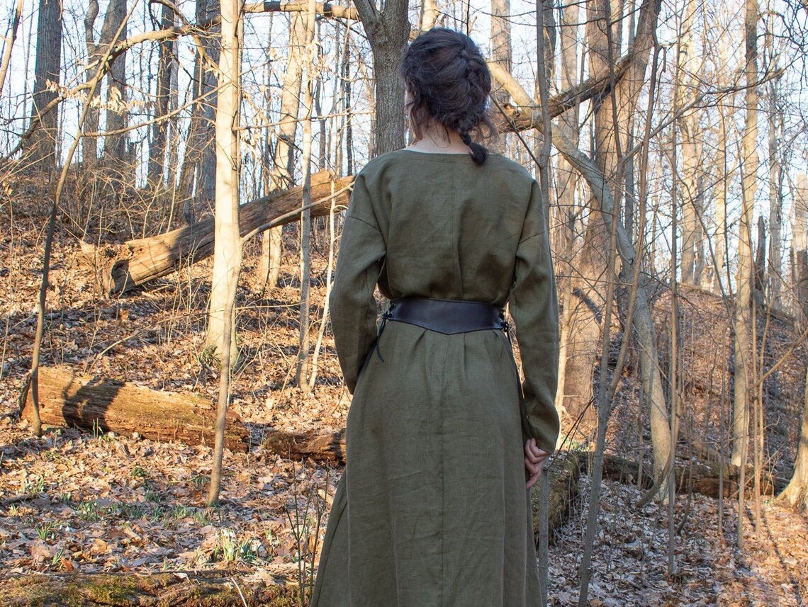 Medieval Women's Belt Leather Waist Belt /F/ AB Etsy