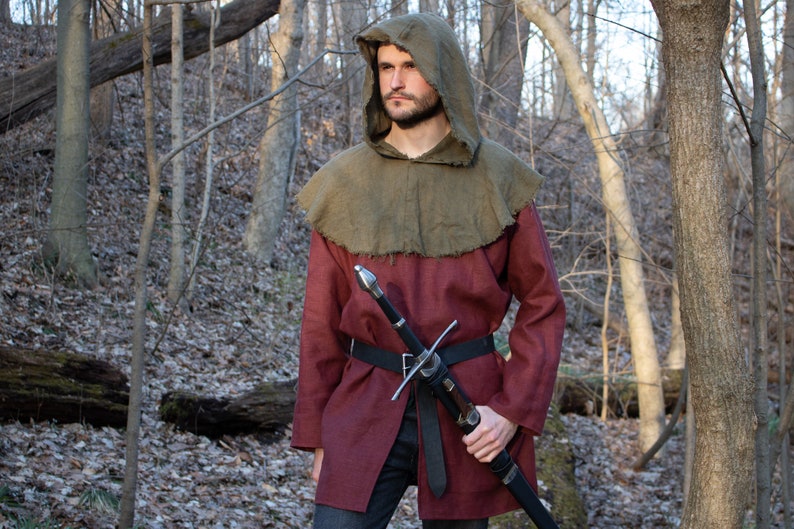 Ranger Hood Robin Hood Medieval Archer Rustic Weathered /F/ | Etsy