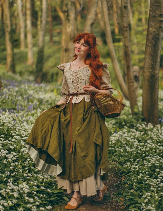 Skirt Hikes, Pair 2 Leather Skirt Chasers, Medieval Renaissance