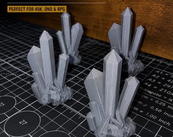 Sci-Fi Crystal Terrain Scatter | Alien Formation für 28 mm War-Gaming