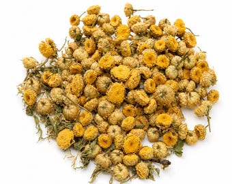 Feverfew Herb | Tanacetum parthenium | Herbal Tea | Dried Herbs | Organic Herbs | Herba | Tea