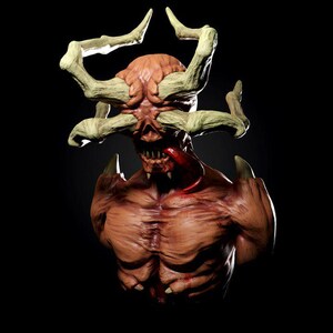 Demon | Infernal Brute STL Monster | 3D Print Model | Digital STL File