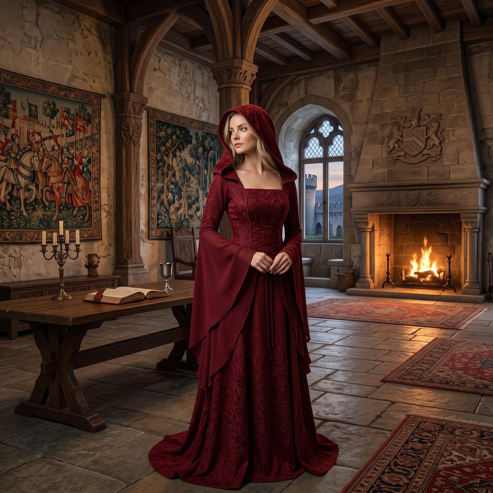 silk medieval dress Medieval Dress Renaissance Vintage Retro Costume Fairy Elf Velvet Grey Evening Gown