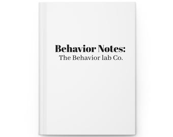Verhalten Notizen Journal | BCBA Geschenk | RBT Notizbuch | ABA Therapie Notizen