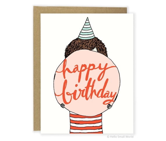 Happy Birthday Card, Cute Birthday Card, Sweet Birthday Card, Friend Birthday Card, For Friend, Food Card, Illustrated Card, Card For Her