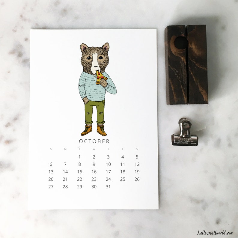 2024 Calendar Desk Calendar 2024 Wall Calendar Jaunty Animals image 8