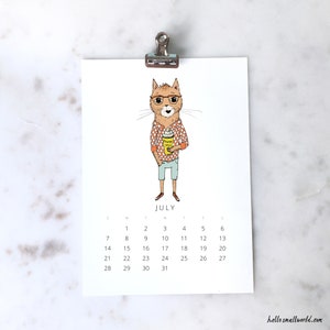 2024 Calendar Desk Calendar 2024 Wall Calendar Jaunty Animals image 6