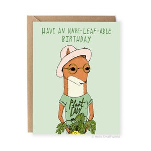 Passez un anniversaire inoubliable, carte de petit garçon, plantes, carte d'anniversaire avec jeu de mots, cartes de voeux, carte drôle, pour elle, femme, soeur, maman, petite amie