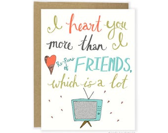 Valentines Day Card For Him, Funny Anniversary Card, Friends TV Card, Pop Culture Card, Funny Anniversary Card, Cute Valentine Card