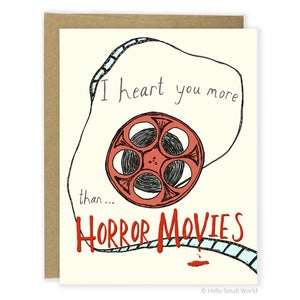 Horror Love Card - For Him - Funny Love Card - For Husband - Wife - Love Horror Movies - Valentine Card - Funny Anniversary Card - Zombie