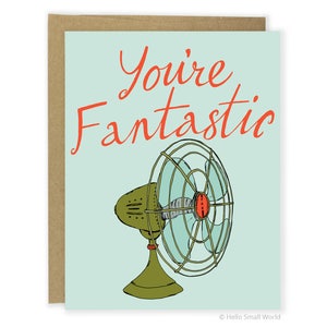 Funny Thank You Card - You're Fantastic Card, Pun Card, Funny Love Card, Punny Anniversary Card, Friend Card