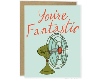 Carte de remerciement drôle - Vous êtes une carte fantastique, carte de jeu de mots, carte d'amour drôle, carte d'anniversaire de petit garçon, carte d'ami
