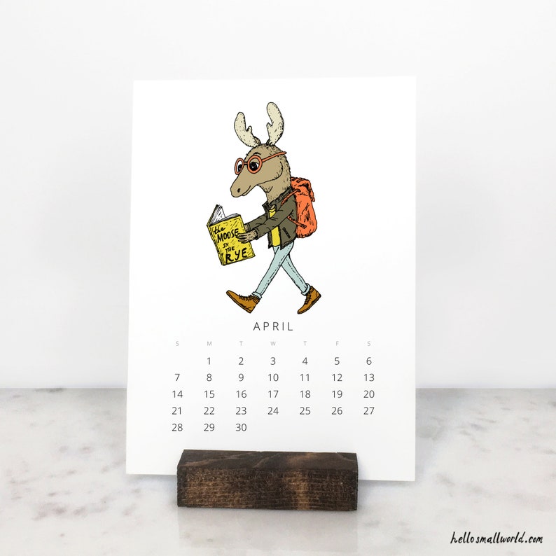 2024 Calendar Desk Calendar 2024 Wall Calendar Jaunty Animals image 5