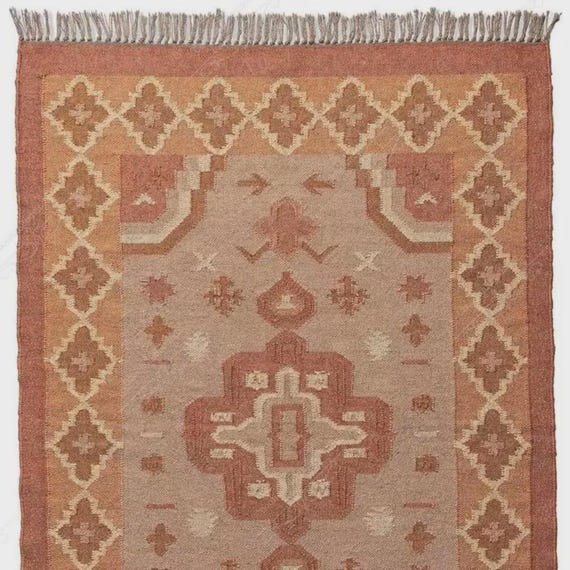 Handmade Boho Kilim Rug – Handwoven Area Rug for Living Room, Bedroom & Home Decor