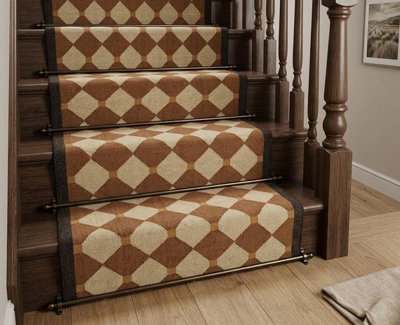 Brown Kilim Stair Hallway Jute Handmade Runner Rug, Handwoven Turkish Stair Deor Runner, Entryway Home and Living Room Gift Runner Rug