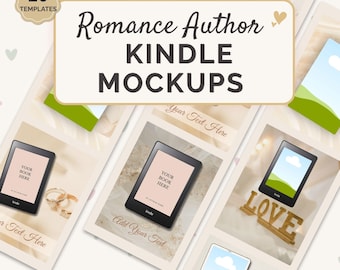 Romance Kindle Mockup Templates, Romance BookTok Flatlays, Ebook Mockups, Romance Author, Kindle Promo Graphics