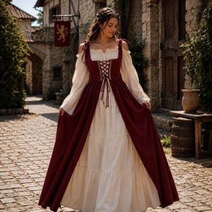 Vestido de elfa medieval para mujer - Vestido de cosplay de fantasía renacentista - Disfraz de princesa de las hadas - Atuendo vintage para LARP - España Vestido de elfa medieval para mujer - Vestido de cosplay de fantasía renacentista - Disfraz de princesa de las hadas - Atuendo vintage para LARP - España
