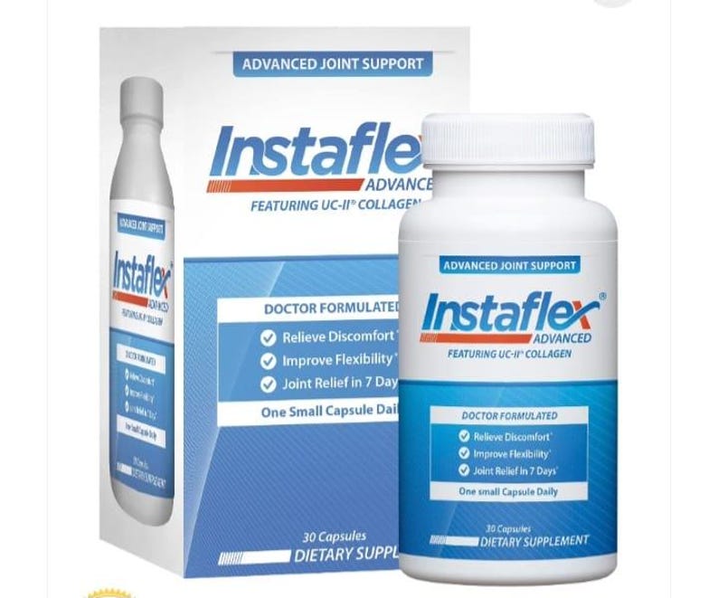 1 PACK Instaflex Advanced Joint Support Supplement - Turmeric, Resveratrol, Boswellia Serrata Extract, BioPerine, UC-II Collagen- 30 Count bild 1