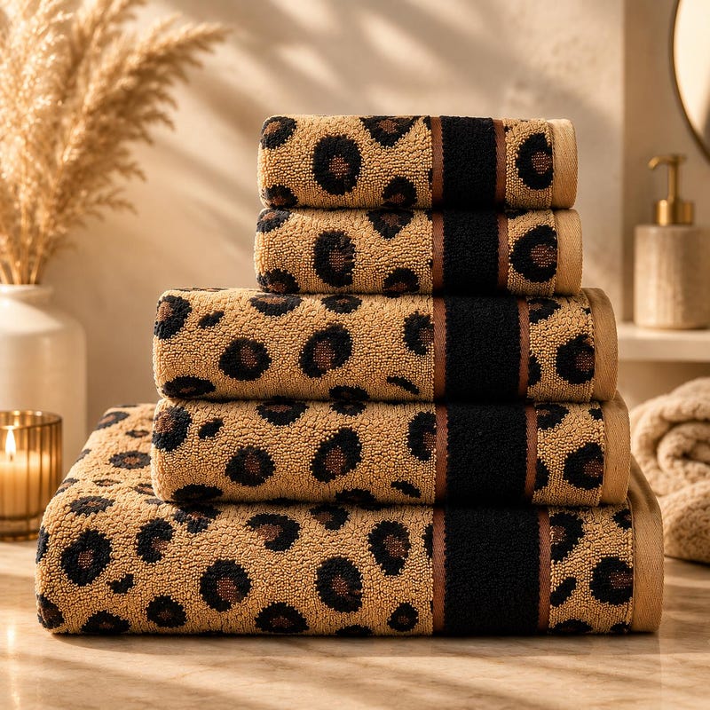 Animal Print Bath Towels
