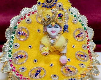 Handgefertigte Laddu Gopal Ji Kleid mit Turban
