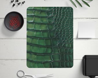 Funda con soporte para iPad con estampado de cocodrilo y textura de cuero para iPad Pro 13", iPad Air 12", iPad 10 9", funda protectora con ranura para lápiz.