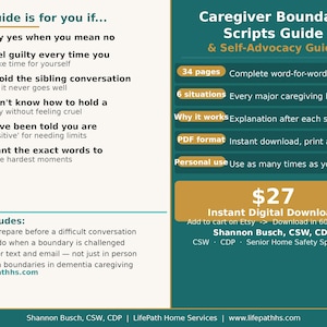 Caregiver Boundary Scripts & Self-Advocacy Guide
