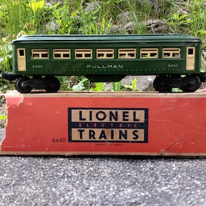 Vintage Lionel Pullman Train Car Numbered 6440 With Box post-war era