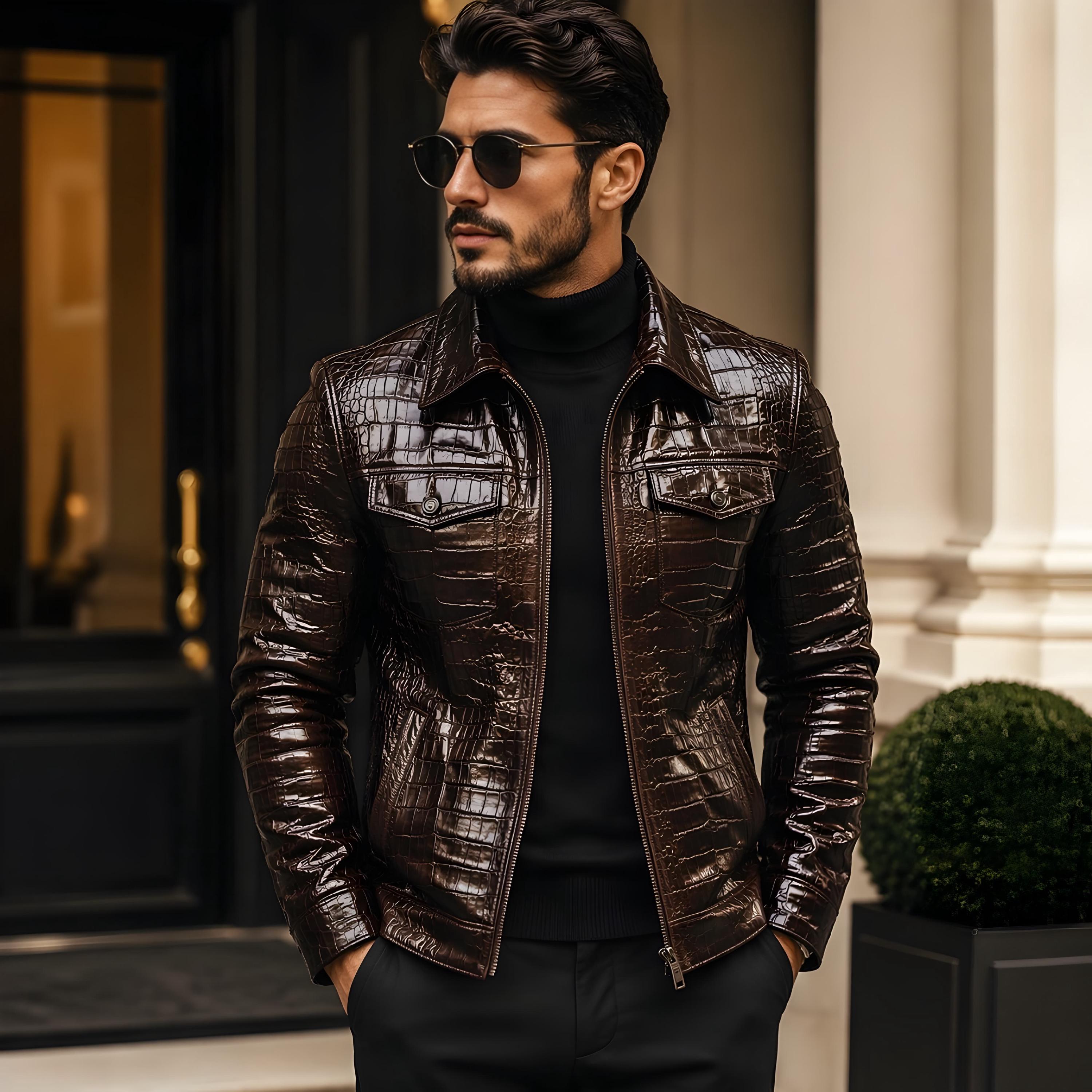 Crocodile 90s Jacket - Etsy Singapore