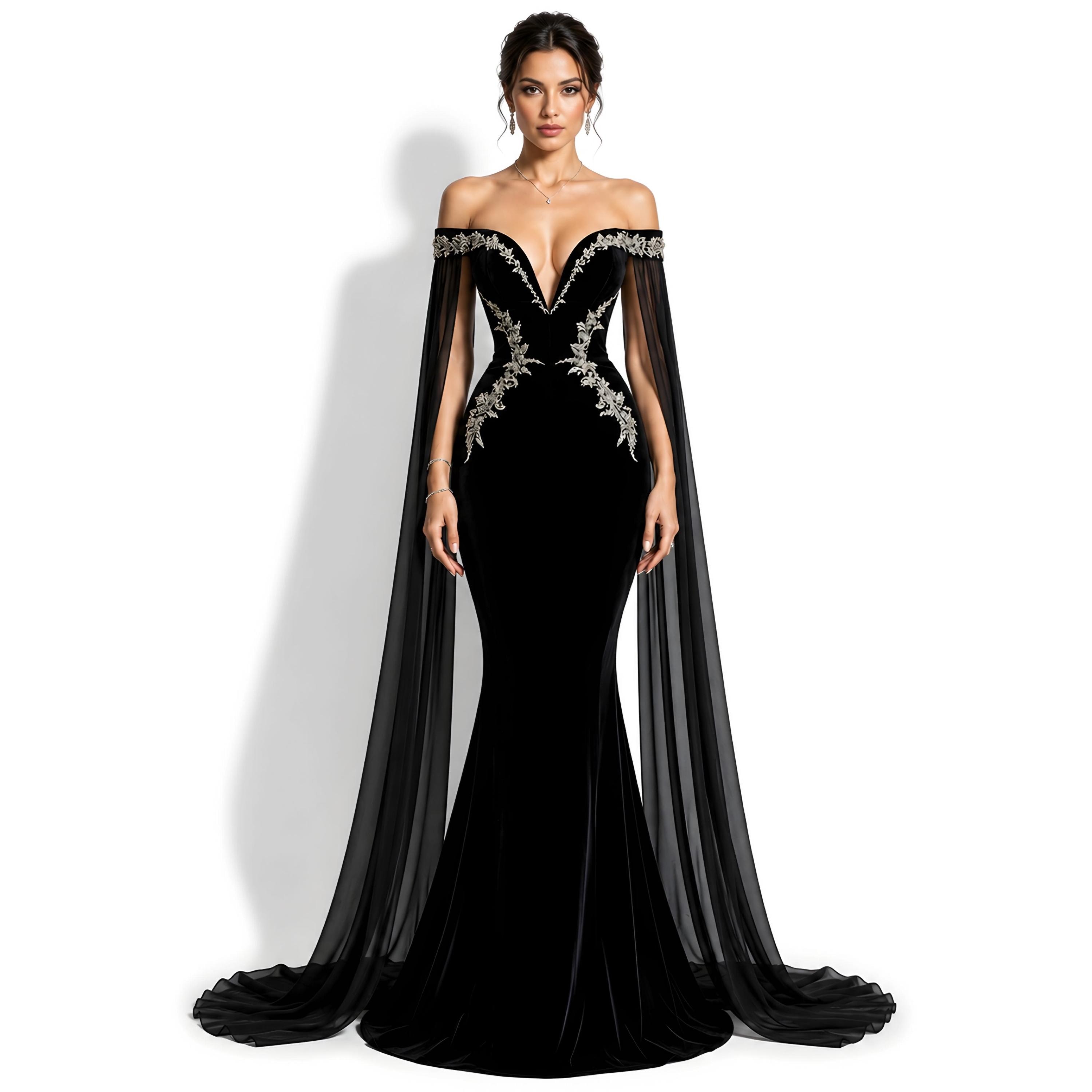 black cape style dress Navy Blue High Low Homecoming Dresses, Lovely Teen Formal Dress, Eveni main image 0