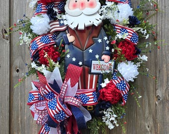 Uncle Sam Vaterländischer Kranz