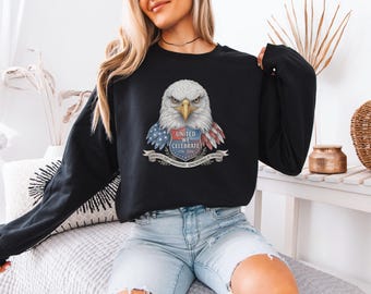 Diseño del 250 aniversario de la libertad de Estados Unidos, 1776 - 2026 Águila calva, EE. UU. 4 de julio Unidos Celebramos Camiseta gráfica unisex