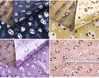 Playful Panda Bamboo Brocade | Luxury Silk/Rayon Jacquard in 4 Colors | Fast US Shipping | Exclusive Studio Remnant