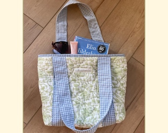 Mini bolso de tela reciclado tipo quilt