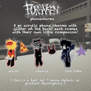 ROBLOX FORSAKEN Chance Two Time Elliot Akryl Glitter Telefonberlocker