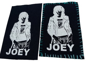 Joey Ramone Patch - Handmade Punk Rock Canvas Patch