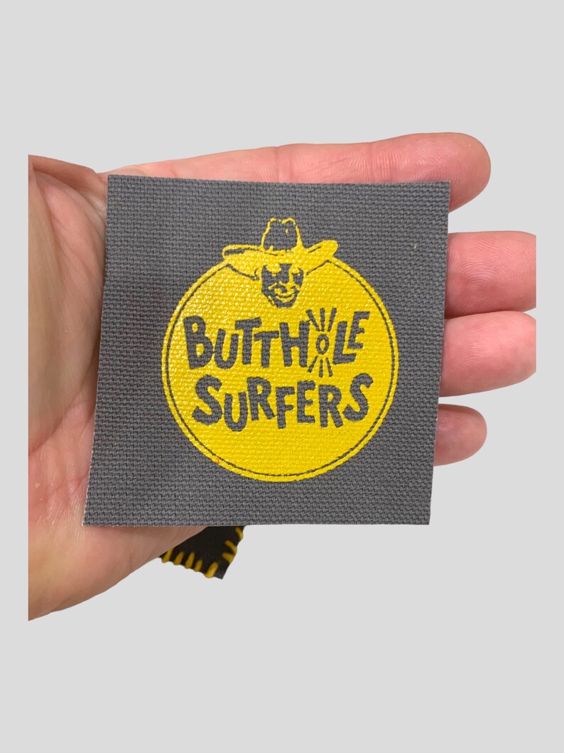 Butthole Surfers Fan Art Handmade Canvas Patch Iron on Customized ...
