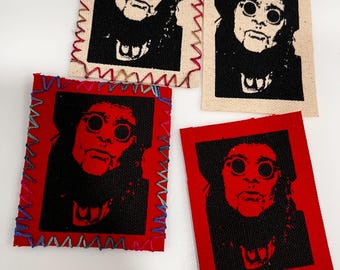 Ministry Uncle AL Jourgenson The Alian fan art  handmade canvas iron on patch customized stitched or raw