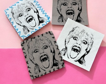 Amyl and the Sniffers fan art  handmade canvas patch iron on customized stitched or raw