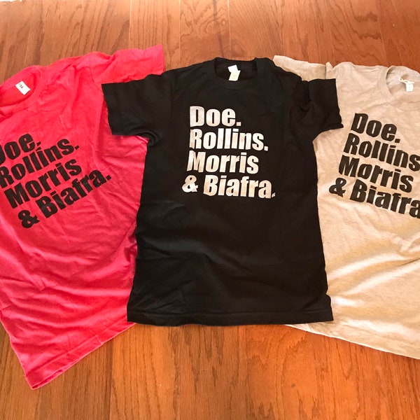 John/Henry/ Keith / Jello Doe / Rollins / Morris / Biafra  punk rock hero’s legends Black/ heather Red  or gray t-shirt