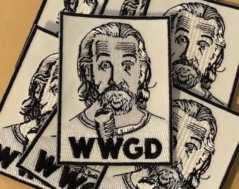 What would George do? / Buy one get one free / WWGD / iron on / patch / iron on patch /Carlin / Humor/ funny/ wordsmith